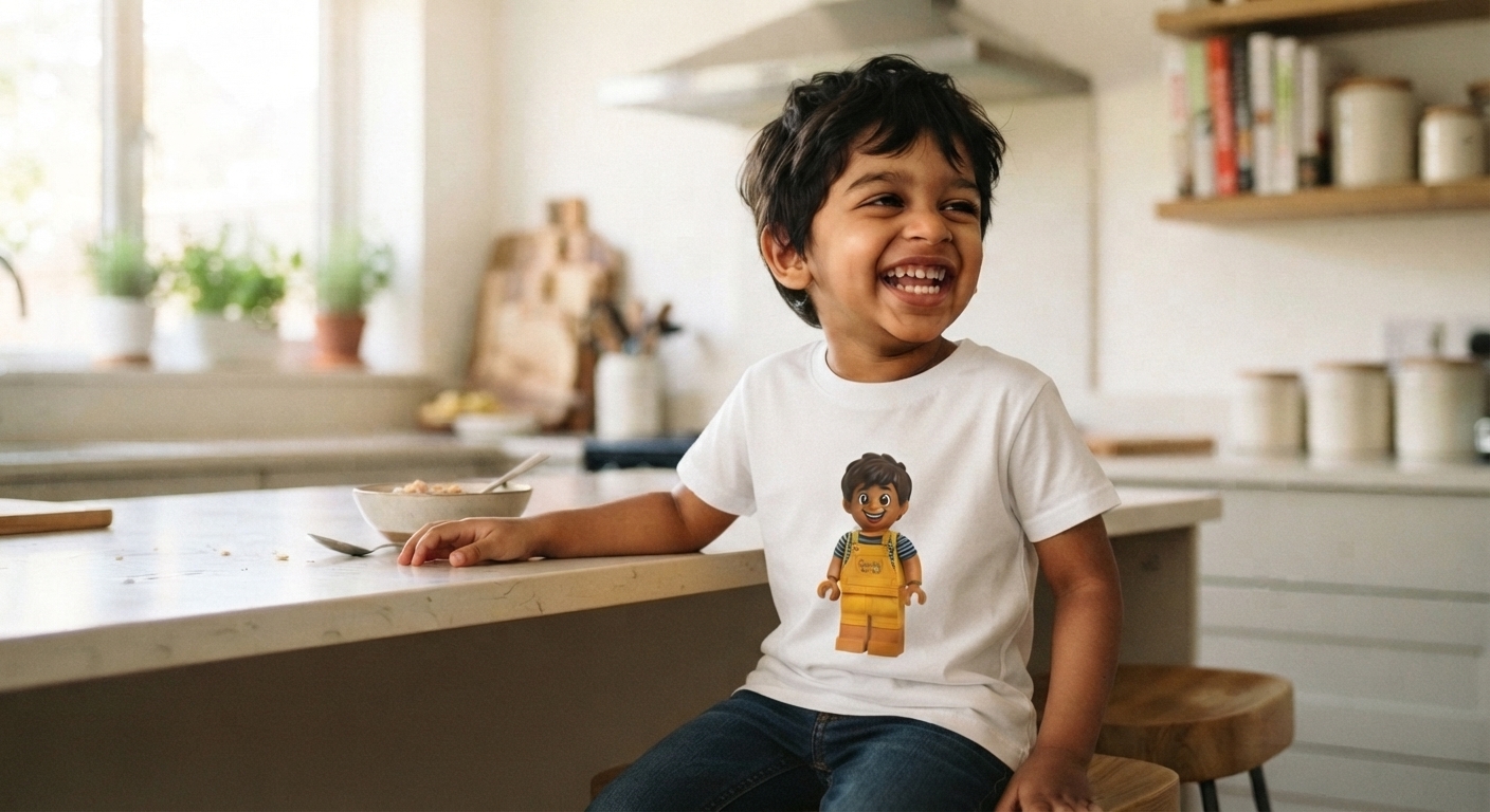 Custom Minifigure Portrait T-Shirt