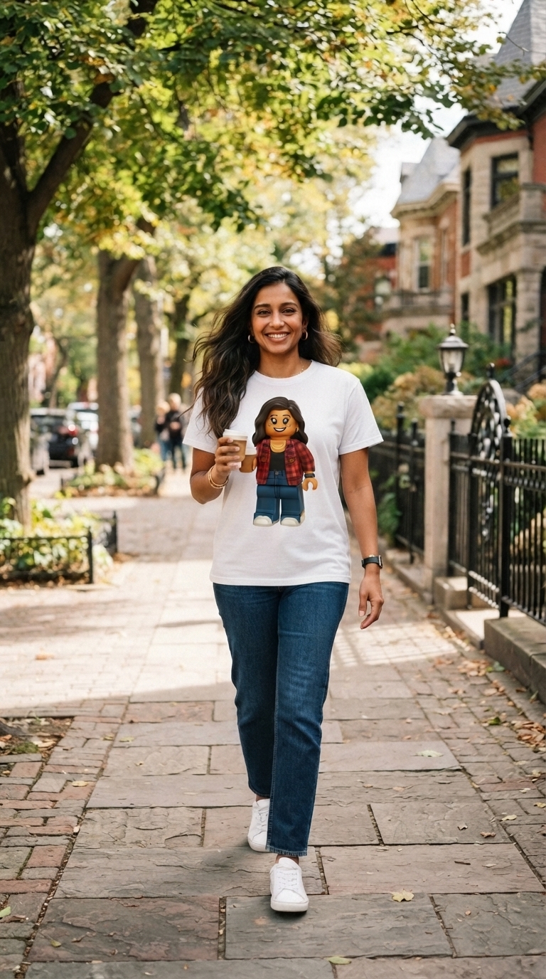Custom Minifigure Portrait T-Shirt