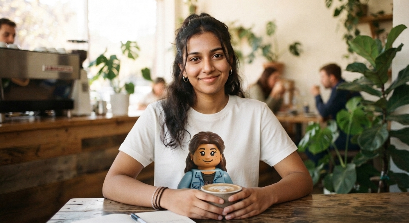 Custom Minifigure Portrait T-Shirt