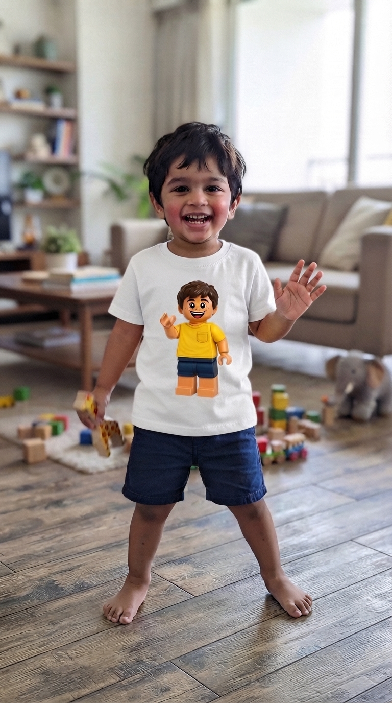 Custom minifigure style t-shirt